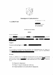 SG Gelsenkirchen 2013, 21.11.2013, S 17 KN 397/11 KR, Schadenersatzanspruch der Krankenkassen ergibt sich unmittelbar aus Vertrag - nicht rechtskräftig