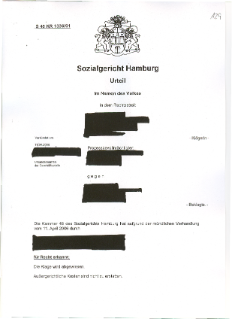 SG Hamburg 2006, 11.04.2006, S 48 KR 1336/01, Zulässige Kündigung von Versorgungsverträgen / Keine Fortgeltung des Vertrages nach Kündigung