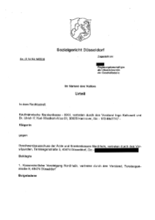 SG Düsseldorf 2018, 22.08.2018, S 14 KA 1455/16, Anforderungen an Antrag einer KK auf Wi-prüfung und an Begründung eines Bescheides des BA