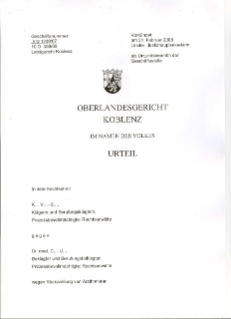 OLG Koblenz 2008, 21.02.2008, 5 U 1309/07, Kein Vergütungsanspruch bei Durchführung einer OP durch nicht beauftragten Arzt