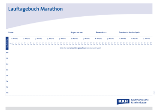 Lauftagebuch Marathon