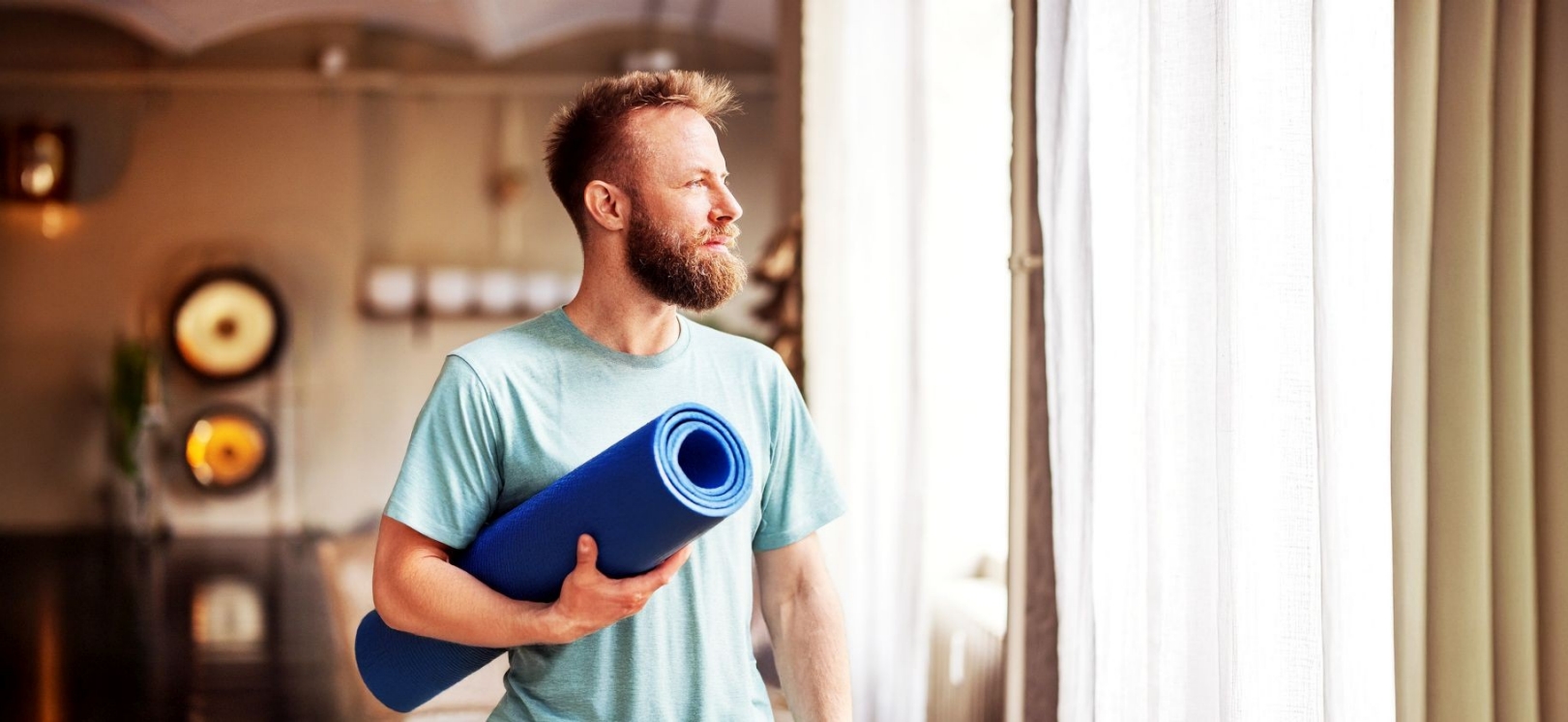 fitnessmatte sport mann fitness