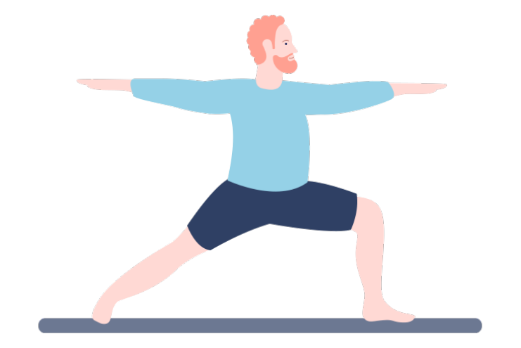 fitnessmatte-uebung-krieger