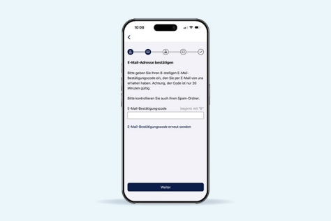 E-Mail-Adresse verifizieren App Meine KKH