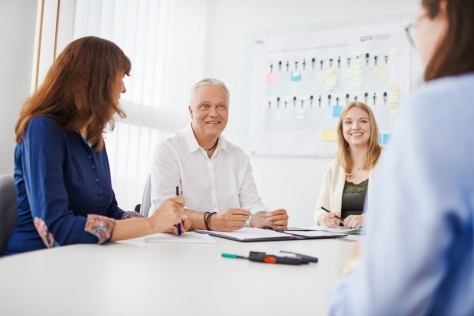 Vier Personen im Gespräch über Gesundheit