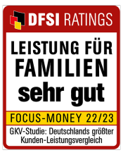 Siegel DFSI Ratings: Sehr gute Leistung für Familien