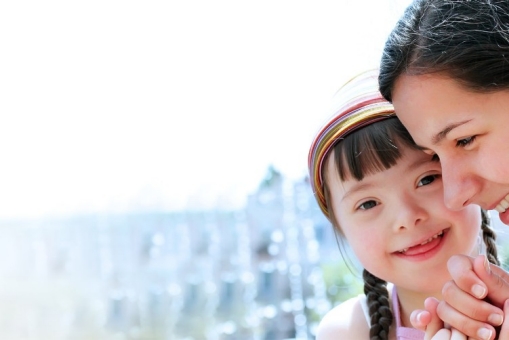 Happy family moments - Mother and child have a fun.