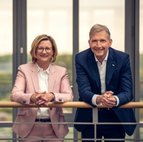 Vorstandsduo Dr. Wolfgang Matz und Stephanie Engelmann