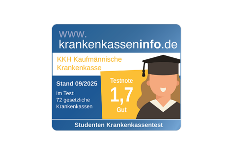 Siegel krankenkasseninfo.de Studierende