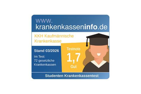 Siegel krankenkasseninfo.de Studierende