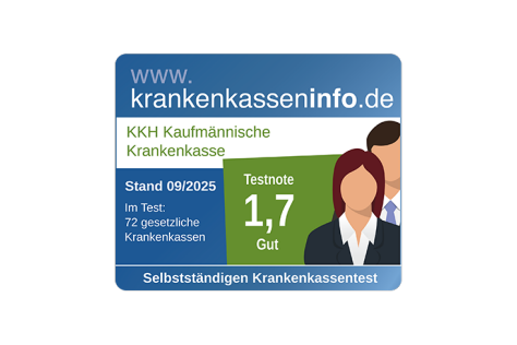 Siegel krankenkasseninfo.de Selbstständige